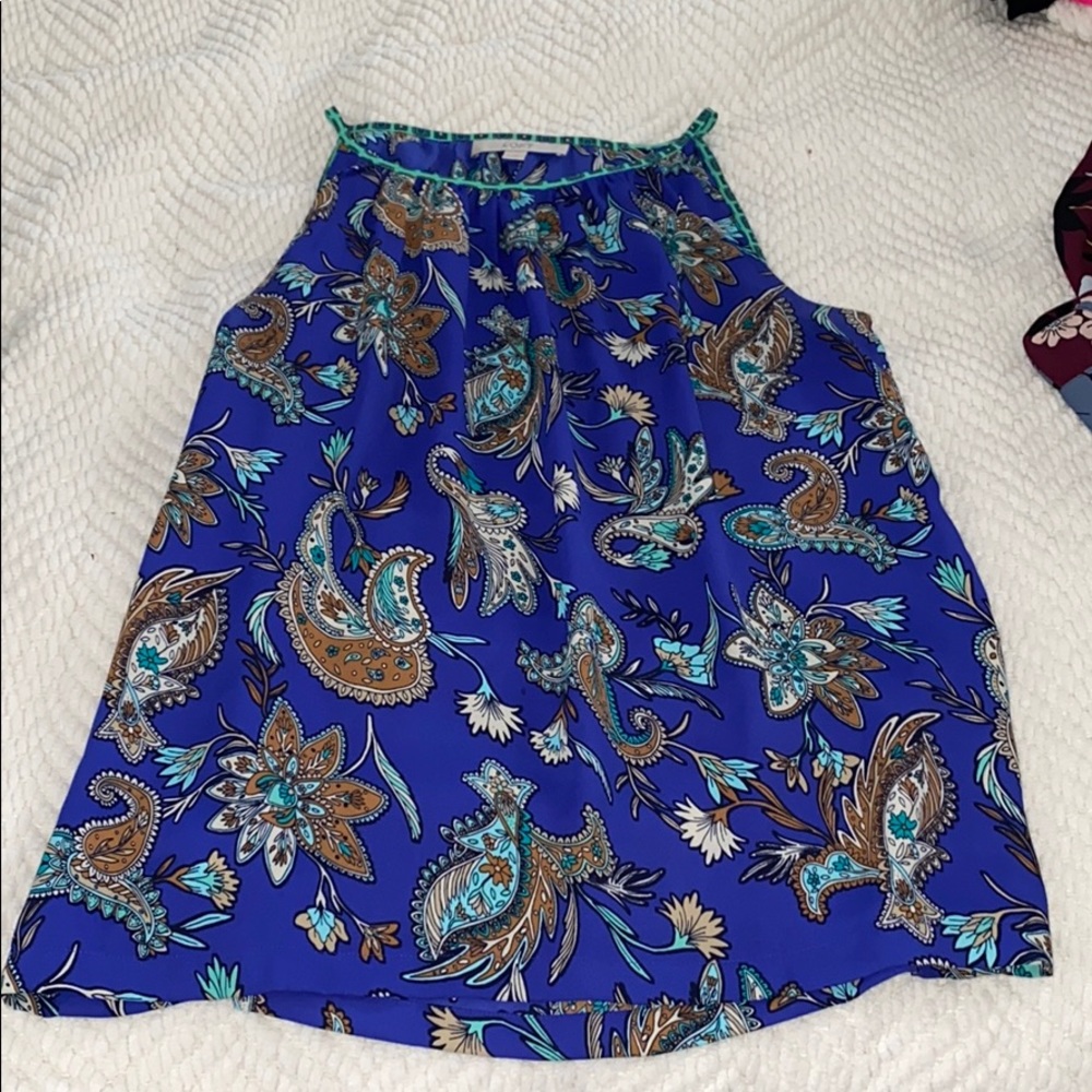 Loft silk tank-beautiful colors!